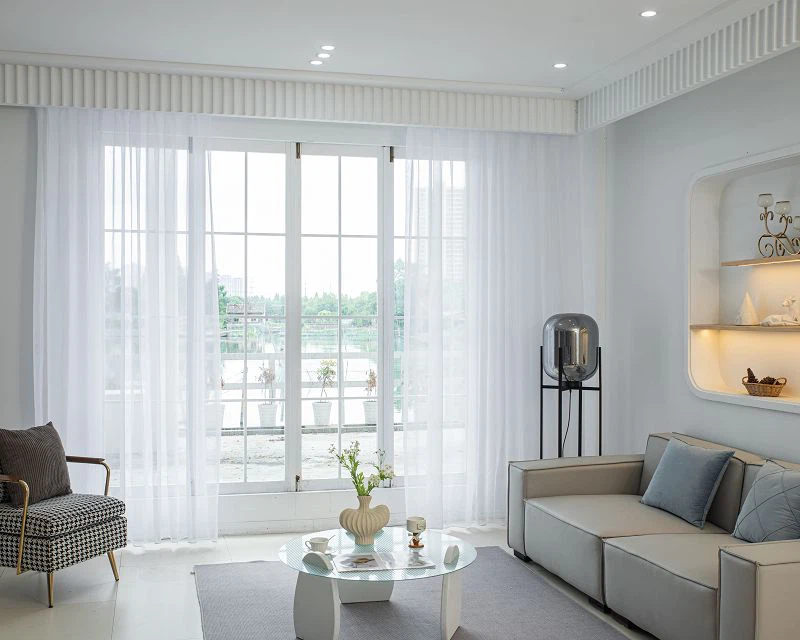 ডলি ফ্যাব্রিক প্লেইন সলিড উইন্ডো স্ক্রীন