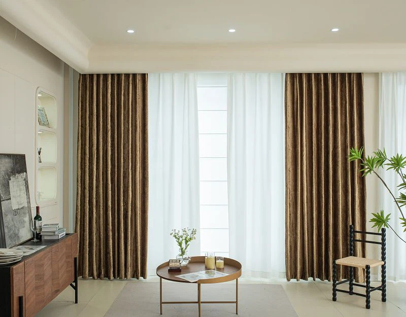 ইতালীয় ভেলভেট 3D এমবসড ইউরোপীয় ফুলের পর্দা