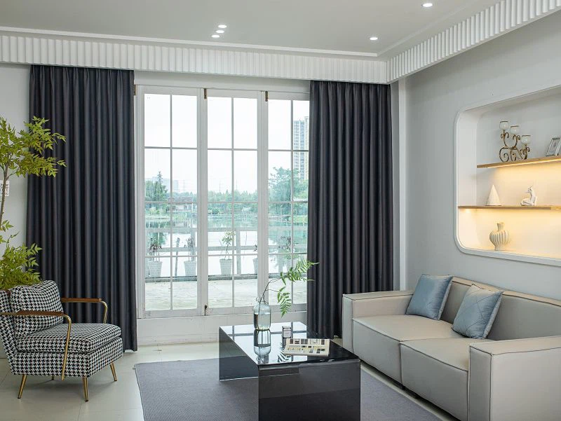 প্লেইন সলিড ব্ল্যাকআউট ফ্যাব্রিক