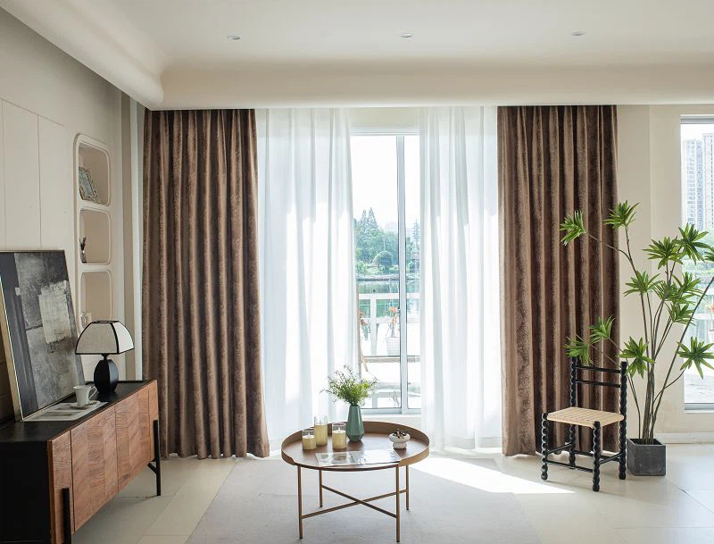 মার্বেল প্যাটার্ন এবং ল্যামিনেশন সহ ভেলভেট কার্টেন